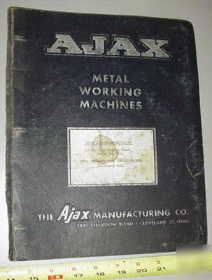 Ajax 500 ton forge forging press manual