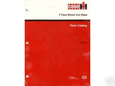 Case ih 7 foot direct cut head parts catalog manual