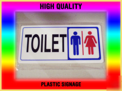 Durable high quality plastic signage washroom