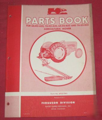 Ferguson no. 6A-eo-A20, 7A-eo-A20, mower parts book 