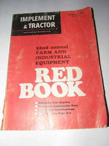 Implement & tractor red book 1968 power farm equipment