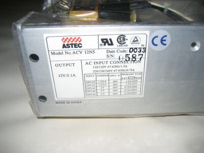 New astec ac 12V linear power supply ACV12N5 