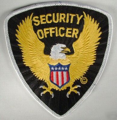 New brand security officer shoulder patch 