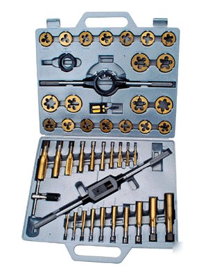 New carrera 45PC titanium tap & die set jumbo metric