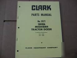 New michigan 280 iii a tractor dozer parts manual