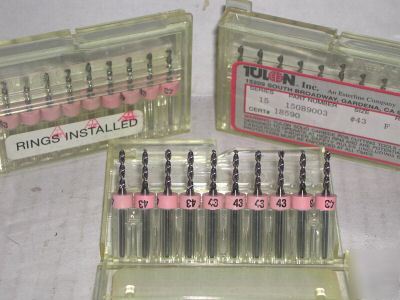 New size 43 tulon pcb ringset drill bits - 1CS/10EA