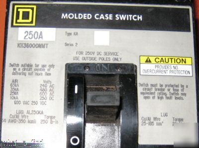 New square d KH36250 mmt circuit breaker KH36000MMT 250