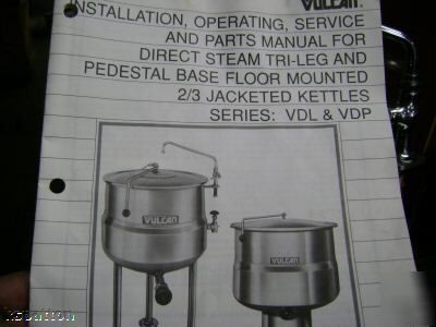 New vulcan never used 40 gallon steam kettle stainless