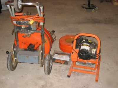 2 drain and sewer machines , with extras