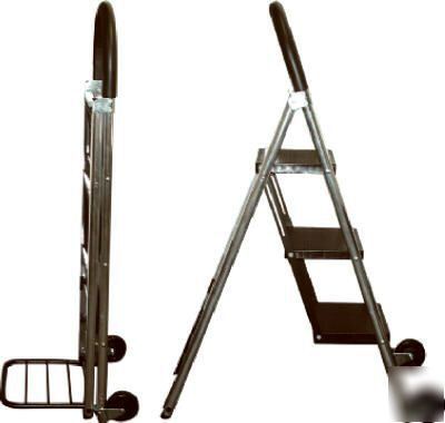 670135 ladderkart, stepladder & folding luggage cart