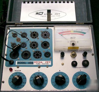 B & k model 606 dyna jet tube tester tests good 