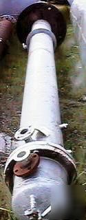 Heat exchanger, shell & tube, 115 sf, s/st, vert,