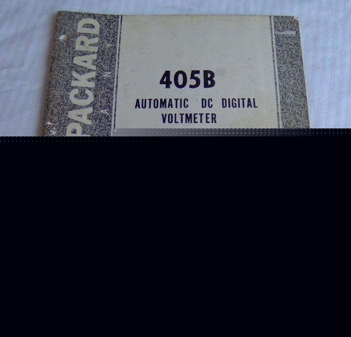 Hp 405B auto dc digital voltmeter op & service manual [