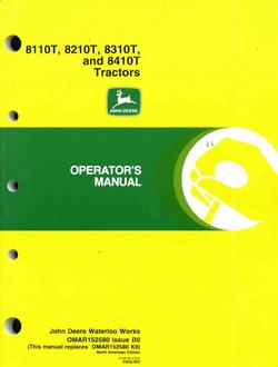 John deere operators manual 8110T 8210T 8310T tractors