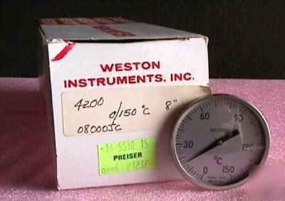 New weston #4200 laboratory test thermometer 0 -150 Â°c 