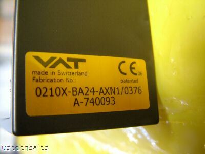 Vat rectangular monovat gate valve 0210X-BA24-AXN1