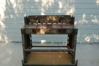 Wysong 3' stomp foot shear sheet metal hvac 36