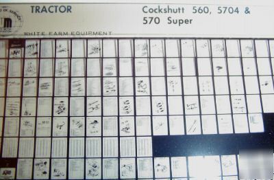 Cockshutt 560 to 570 super tractor catalog microfiche