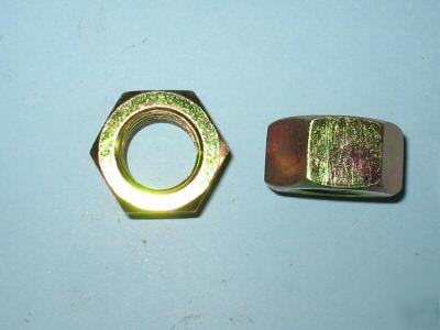 1,000 finish hex nut size: 7/16-14 grade 8 zinc/yellow