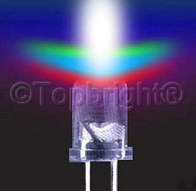 200X 5MM 6KMCD slow flashing multicolor rgb led f/r