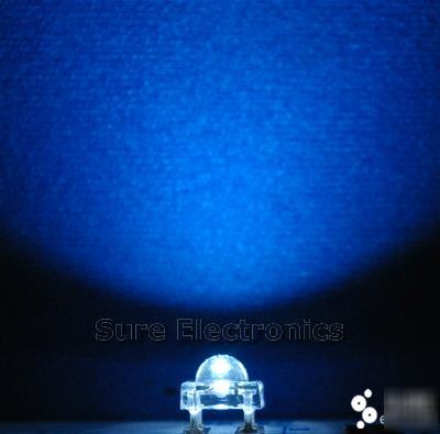  25 pcs 5MM white piranha led 2000MCD & free resistor