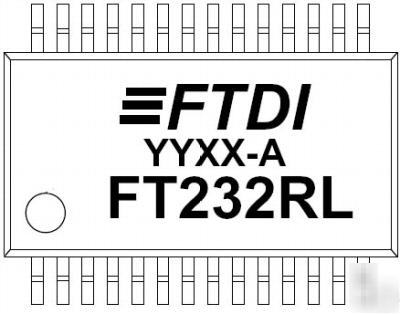 2PCS. FT232RL usb uart ic ftdi SSOP28