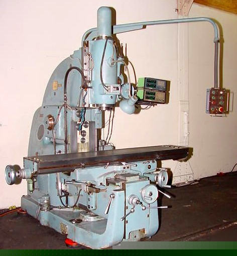 #4 size 15 hp toolmex/polamco vertical mill, 4 axis dro