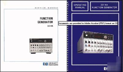 Agilent hp 3314A HP3314A operation and service manuals