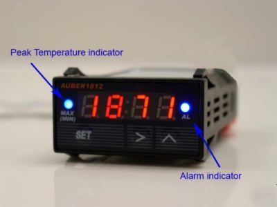 Digital egt thermometer pyrometer w/ clamp-on probe