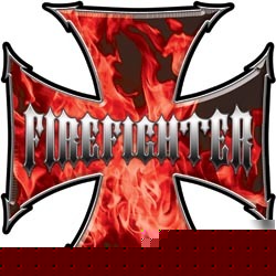 Firefighter decal reflective 4