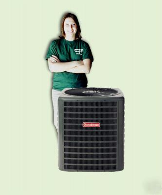Goodman heat pump condenser, 2.5 ton, 13 seer