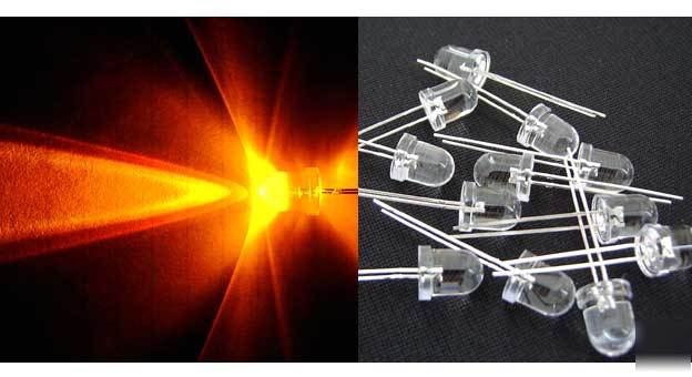 10 sets 12MM yellow 12V ready 8000MCD led leds