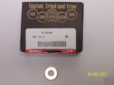 100 pc brighton-best thru hard uss flat washers 9/16
