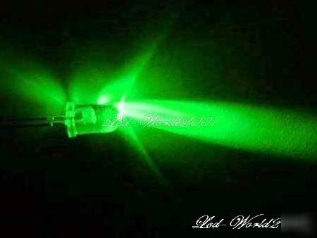 500X 3MM 5000MCD led lamp car wholesale lots diy green