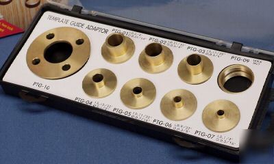 9 pc elite template bushing guide kit