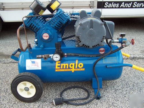 Emglo 3 hp h duty electric portable compressor 13.8 cfm