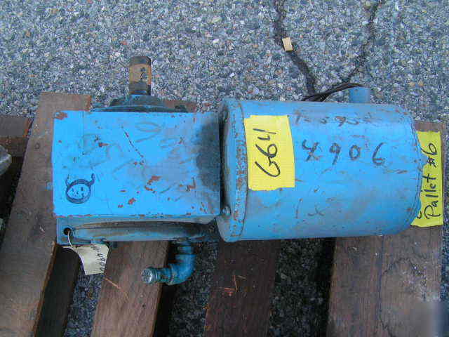 Ge 42 TO1 gear reducer w 3/4 hp electric motor 41 rpm