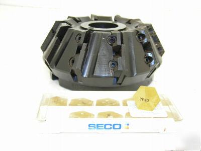 Kennametal face mill kdsr-4-HP6-30 4'' dia+10 inserts