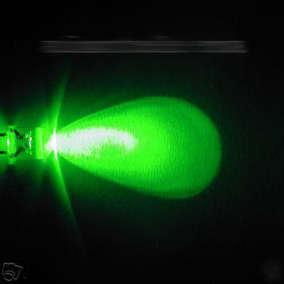 Le-DS002 100X ultra bright green color leds, 5MM usa