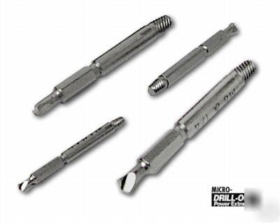 Micro drill out for damaged screw extractor grabit