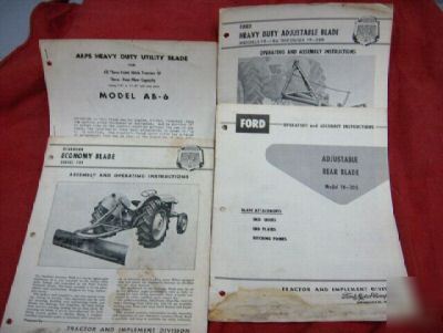 Misc manuals-rear blades