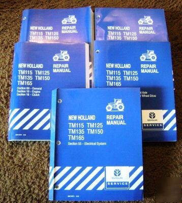 New holland TM115 thru TM165 tractor repair manual nh