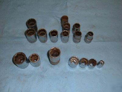 Proto 1/2 & 3/8 drive sockets