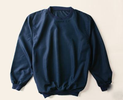 Weather resistant pullover, large, fluor.yellow