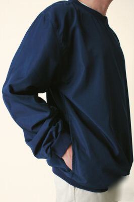 Weather resistant pullover, large, fluor.yellow