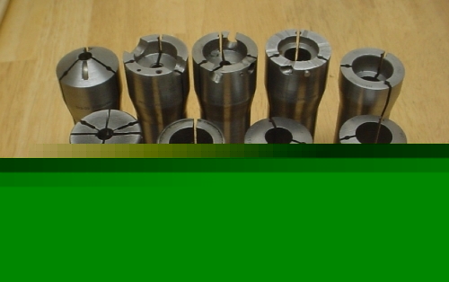 Lot of 9 - 5-c emergency collets hardinge