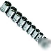 10PC 1/4IN. dr. metric std 12 pt socket set-s k tools