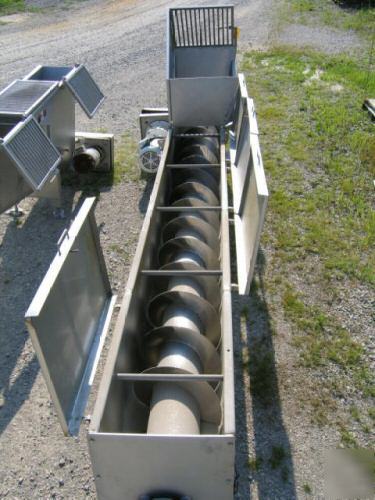 18â€ dia x 16â€™-6â€ long wolfking ss screw conveyor (4722