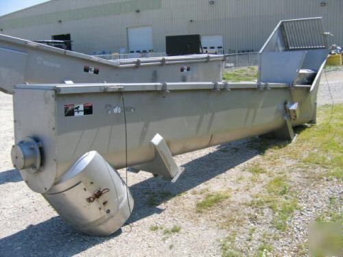 18â€ dia x 16â€™-6â€ long wolfking ss screw conveyor (4722