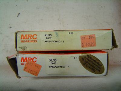 2 mrc single row ball brgs p/n XLS3